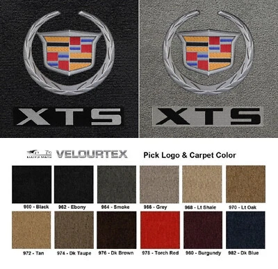 Lloyd Mats Velourtex Cadillac Crest & XTS  Letters Front Floor Mats (2013-2014) Foto 1 de 4