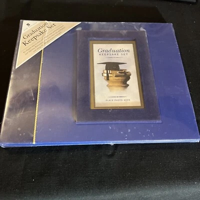 New Seasons Graduation Keepsake Set Album Tassel Diploma Photo Display 9" x11.5" - Image 1 of 4