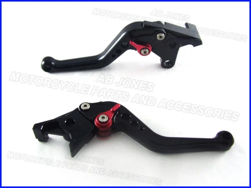 Honda RC51 (2000-2006), Juego Palancas CNC Cortas Negro Rojo Ajustadores, F29/H33 Foto 1 de 1