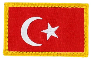 FLAG PATCH PATCHES TURKEY TURKISH IRON ON EMBROIDERED SMALL - Bild 1 von 1