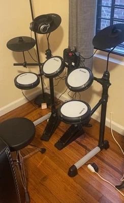 Donner DED-80 Electric Drum Set With Throne Headphones Melodics Cubase Lessons - Image 1 of 4
