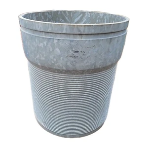 12" Galvanized Hose Nipple Groove X Hose Barb Conn - Picture 1 of 4