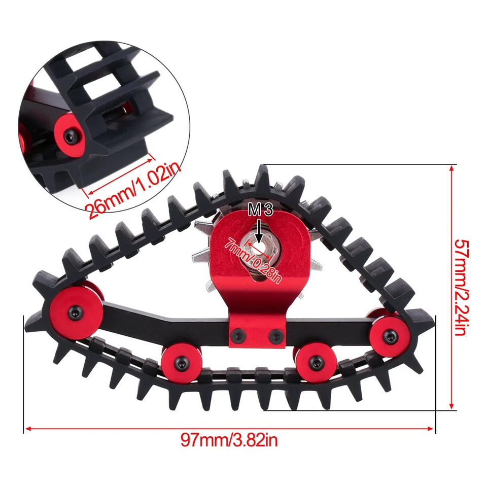 RC Schnee Reifen Set 4 Stück für 118 Fahrzeug RC Crawler Sandmobil Zubehör - Bild 1 von 4