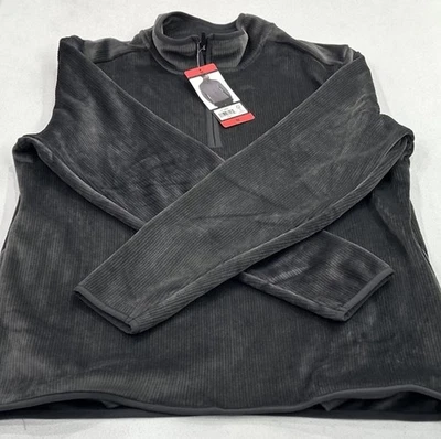 Spyder Men's Quarter Zip Velvet Pullover, Gray, Size M Foto 1 de 4