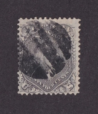 SELLOS DE MATT SCOTT #78b GEORGE WASHINGTON 24 CENTAVOS GRIS EMISIÓN 1862, USADO CV$450 Foto 1 de 3