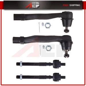 Brand New 4Pcs Suspension Kit Front Inner & Outer Tie Rod End For Acura Integra - Picture 1 of 9
