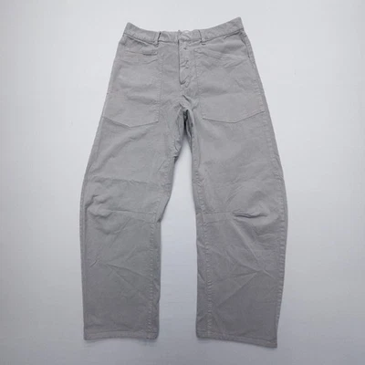 Pantalones Nili Lotan Shon Para Mujer 2 Gris Pierna Ancha Cortos Sueltos Barril Hechos en EE. UU. Boho Usados en Excelente Condición Foto 1 de 4