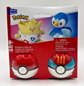 Mega Pokemon Togepi Piplup Building Set Mattel Mega Pokeball Figure Lot 41 Pieces - Picture 1 of 2