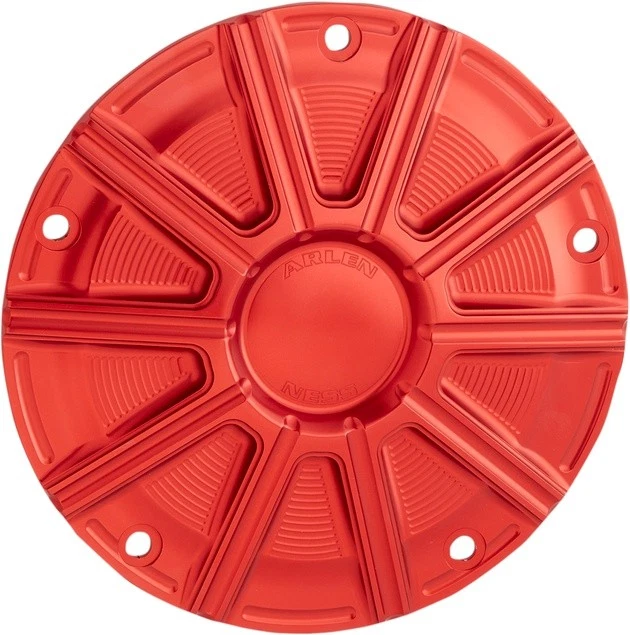 Arlen Ness 10-Gauge Derby Cover Red #700-022 Harley Davidson - Image 1 of 1