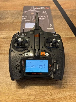 Spektrum DX6E RC Radio Transmitter with Rechargeable Battery- Good Condition  - Image 1 of 4