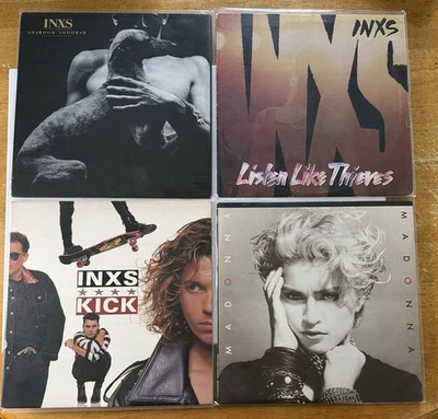 Lot 14 Rock/New Wave Vinyl LP/INXS-Madonna-Billy Joel-Bruce Springsteen- MORE! - Image 1 of 4