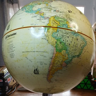 Mapa en relieve de colección Replogle Globemaster Legend 12 pulgadas World Globe elevado. Foto 1 de 4