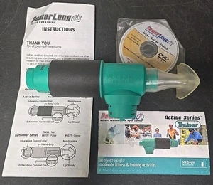 PowerLung Active Series Entrenador de Respiración para Nadadores, Resistencia Media - Imagen 1 de 6