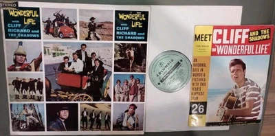 CLIFF RICHARD - THE SHADOWS "WONDERFUL LIFE" RARE AUSTRALIAN 1st PRESSING & BOOK - Image 1 of 3