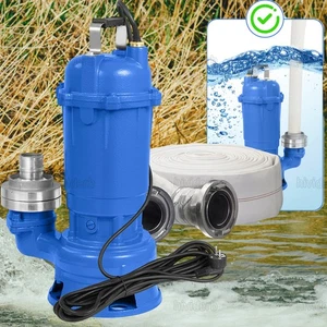 Pompa fecale pompa sommersa 1,5KW pompa acque sporche a scelta NUOVA - Foto 1 di 12