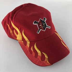 ECHL Hockey Wheeling Nailers Logo and Flames, red with strapback - Picture 1 of 11