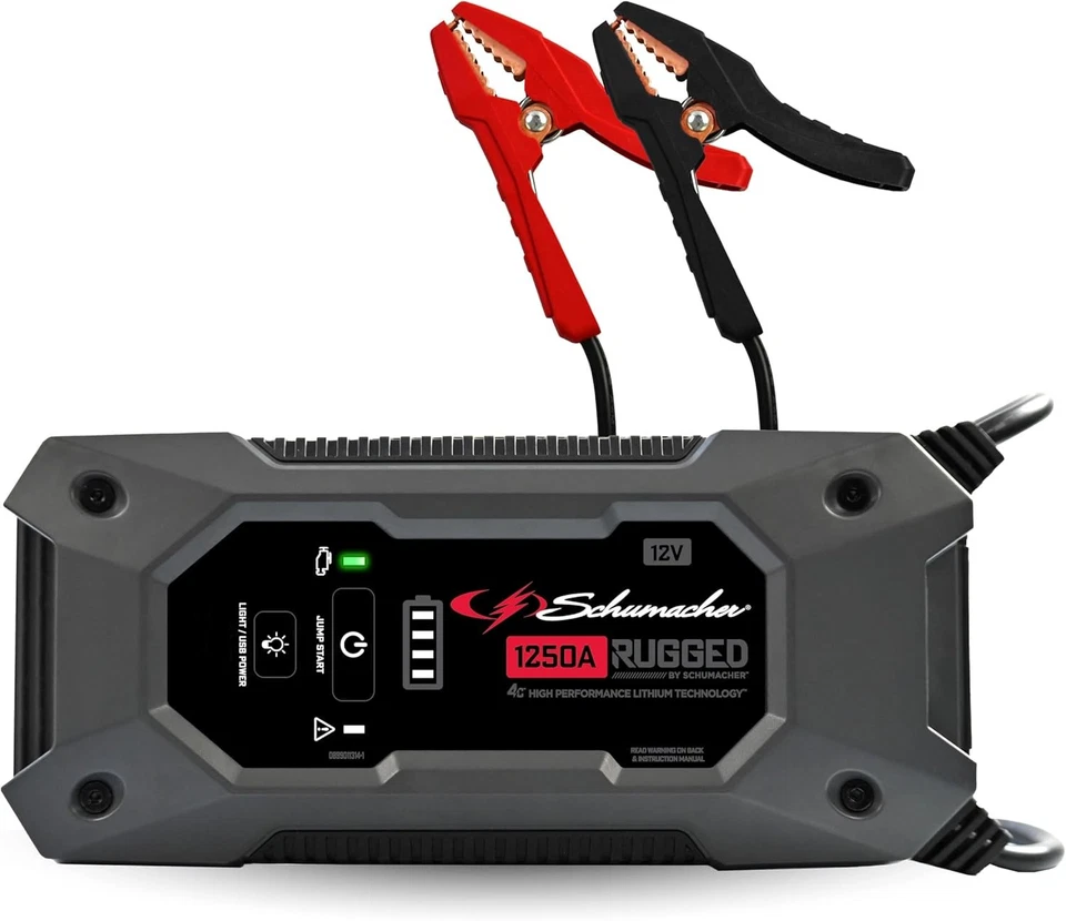 Schumacher Electric Lithium Jump Starter and Portable Power Pack SL1648 ...