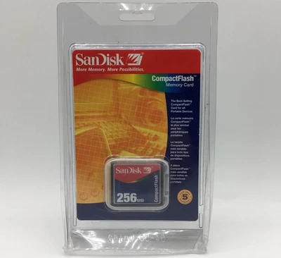 Sandisk CF 256 MB CompactFlash Card (SDCFB-256-768) - Image 1 of 2