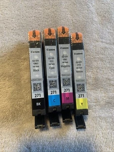 Original Canon CLI-271 4er Pack Tintentanks - Schwarz Cyan Magenta Gelb OHNE BOX - Bild 1 von 2