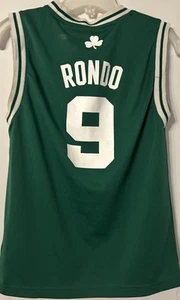 Maglia basket vintage RAJON RONDO Boston Celtics Adidas NBA verde giovane M in ottime condizioni - Foto 1 di 7
