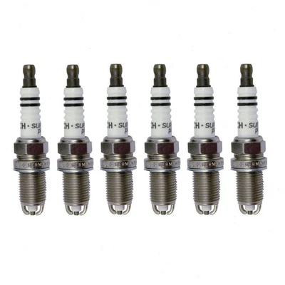 6 件博世镍铜火花塞适用于 1993 - 1995 年奥迪 90 Quattro 2.8L V6 rg — 第 1/4 张图片