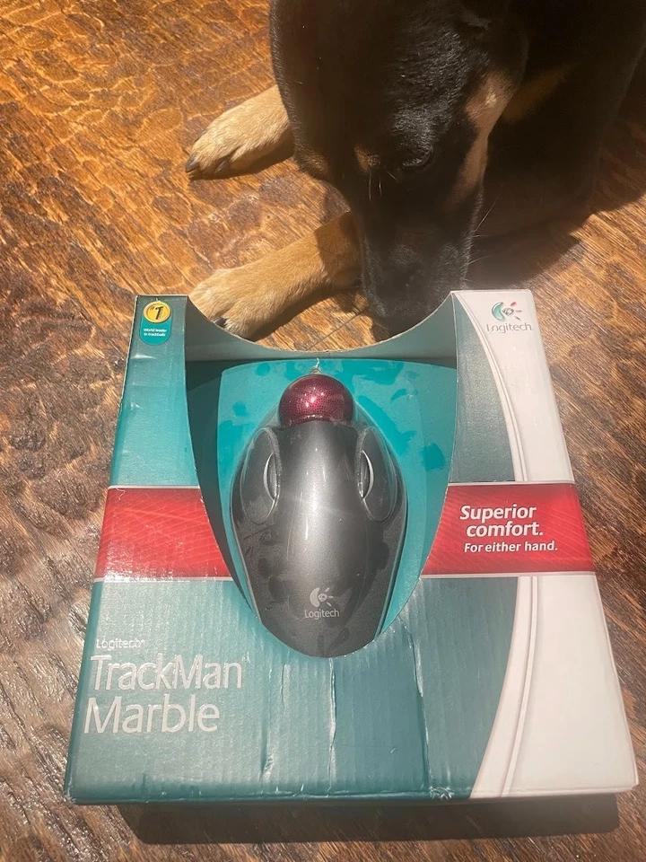 Nuevo/Sellado.Logitech Trackman Mármol Trackball Ratón 4 Botones - 910-000806 T-BC21 Foto 1 de 1