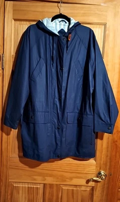 Impermeable Vintage L Misty Harbor Talla Grande Foto 1 de 4