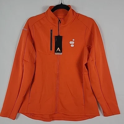 Chaqueta ligera naranja nueva con etiquetas Antigua Golf para mujer Avalon cremallera completa talla L Foto 1 de 4