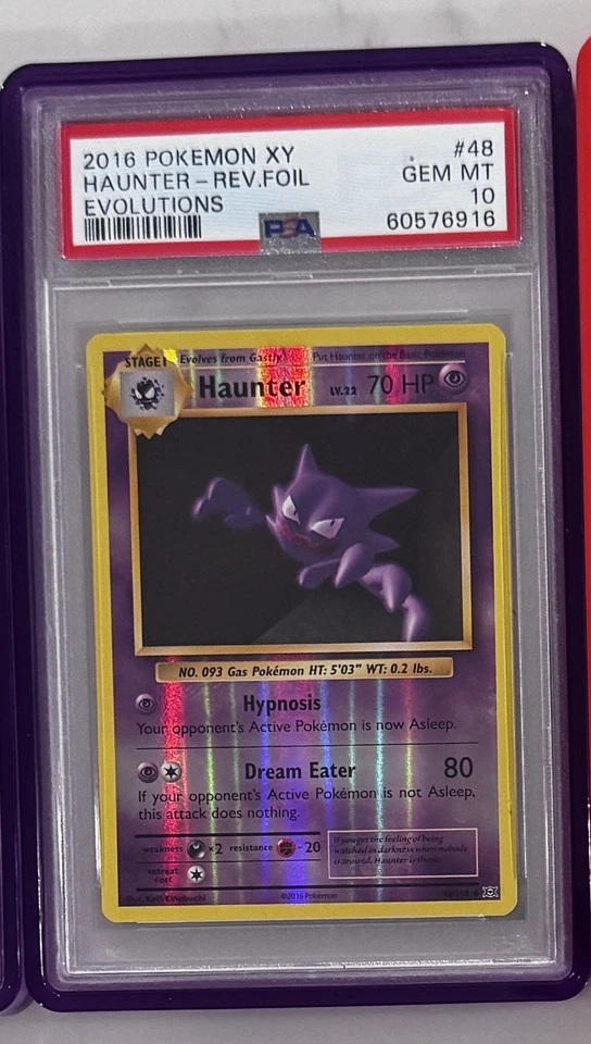 Pokemon 2016 XY Evolutions #48 Haunter Reverse Holo PSA 10 - Image 1 of 1