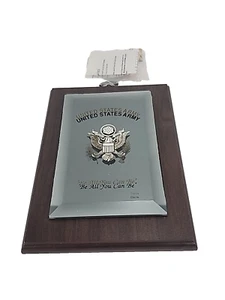 Collectible Vintage Army "Be All You Can Be" Dacra Mirror Plaque Engravable New - Picture 1 of 12