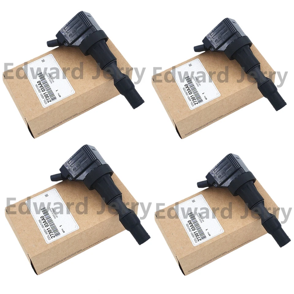 4PCS Ignition Coil for 2017-2020 Hyundai Elantra Kia Ceed 1.4 T-GDI 27301-03AA0 - Image 1 of 4