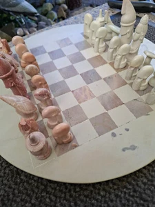 Afrikanisches Schachspiel aus Speckstein Wunderschön ! - Bild 1 von 4