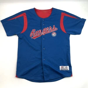 Texas Rangers True Fan Series MLB Blue Vintage Button Jersey Shirt Women’s S - Picture 1 of 9