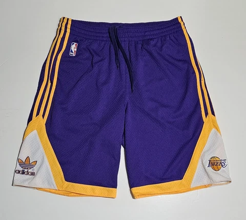 Adidas LA Lakers NBA Basketball Men’s Shorts Purple XL Vintage Cover