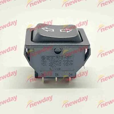 1pcs SCI R13-87 Rocker Switch  Double Side Self-Reset 6 Pins  10A  250VAC - Image 1 of 3