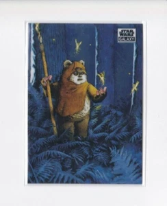 TOPPS CHROME STAR WARS GALAXY "THE SOLITARY WICKET" CARD-SHIPS FREE - Picture 1 of 22
