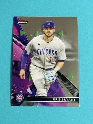 2021 Topps Finest Kris Bryant #34 Chicago Cubs (T) - Image 1 of 2