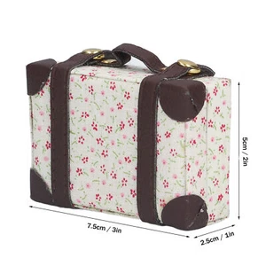 :6 Fashion Dollhouse Luggage Metal Mini Doll Suitcase 3 X 2 X in Miniature . - Picture 1 of 12