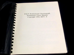 PACT Professional Chronograph,Preliminary Users Manual 1992 rev E 13 pgs - Bild 1 von 3