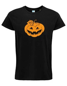 Halloween T-shirt Gift Tshirt Men Women Unisex Pumpkin face t-shirt - Picture 1 of 8