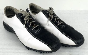 Footjoy LoPro Golf Shoes White/Black Women's Size 8.5M #97223 - Picture 1 of 7