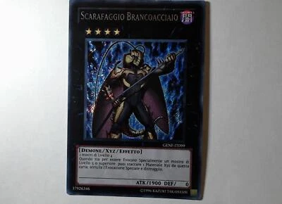 Yugioh STAHLSCHAR-SCHABE , genf-it099 Secret Rare italienisch Near Mint  - Bild 1 von 4