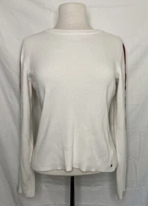 Tommy Hilfiger Sweater Women's Large White or Cream Crew Neck - Picture 1 of 10