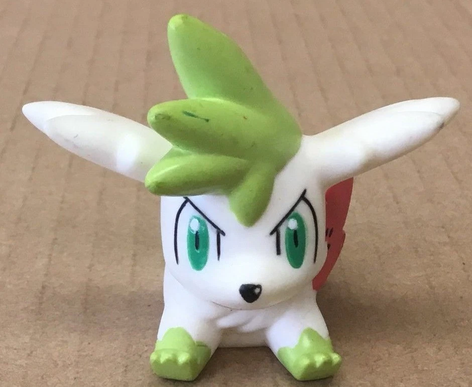 2008 Autêntico Pokemon Finger Puppet Shaymin Sky Form Nintendo Bandai - Imagem 1 de 4
