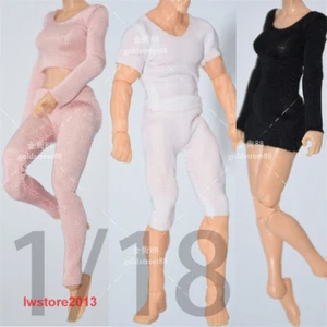 Camiseta para el torso 1:18 Body Pantalones Ropa para 3,75" Figura masculina femenina Juguetes corporales - Imagen 1 de 58
