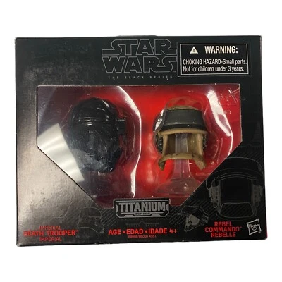Star Wars Helmets 06 Death Trooper Rebel Commando The Black Series Titanio Foto 1 de 2