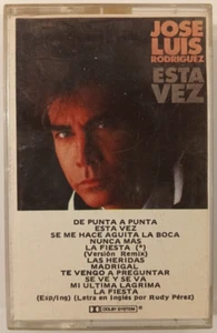 JOSE LUIS RODRIGUEZ - ESTA VEZ - 1990 MEXICAN TAPE ALBUM, LATIN POP - Picture 1 of 4