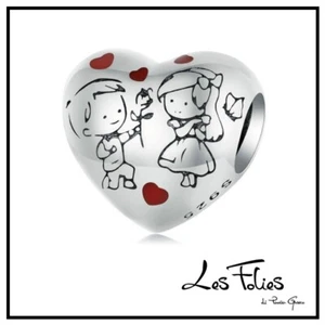 Charm Amor Propuesta Con Rosa de Plata 925 - Les Folies (Modelo Pandora) - Imagen 1 de 11