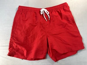 RSQ Shorts Mens XXL Red Pull On Chino Elastic Waist Drawstring Pockets  New - Picture 1 of 12