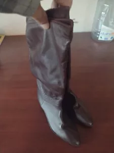 Mister Shoes western leather Boots Kelly brown brand new Markon size 7 VTG - Picture 1 of 5